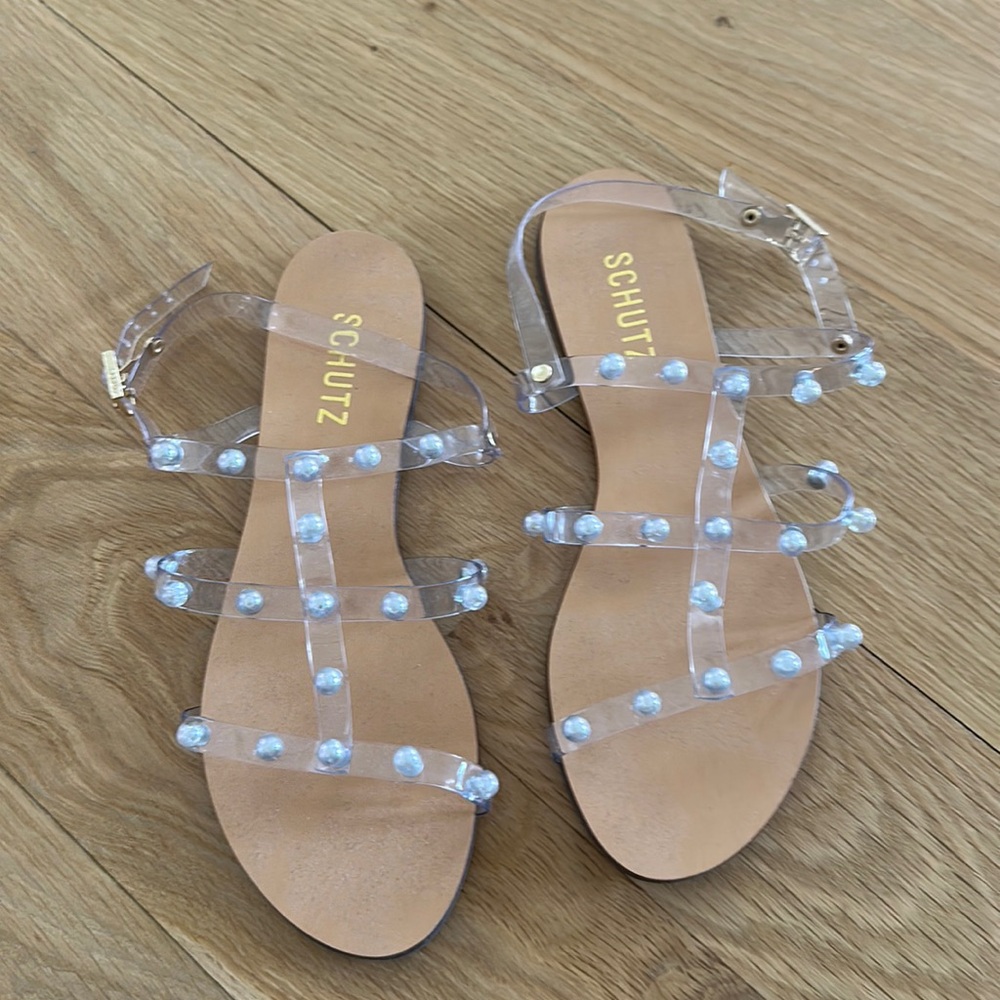 Schutz never worn size 6.5 studded sandals